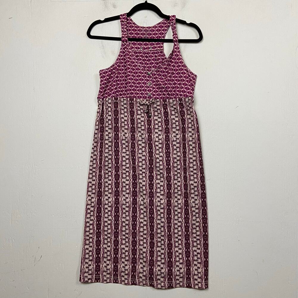 Athleta Featherweight Dress Womens Packable Racerback Purple Boho Size 6 Tall